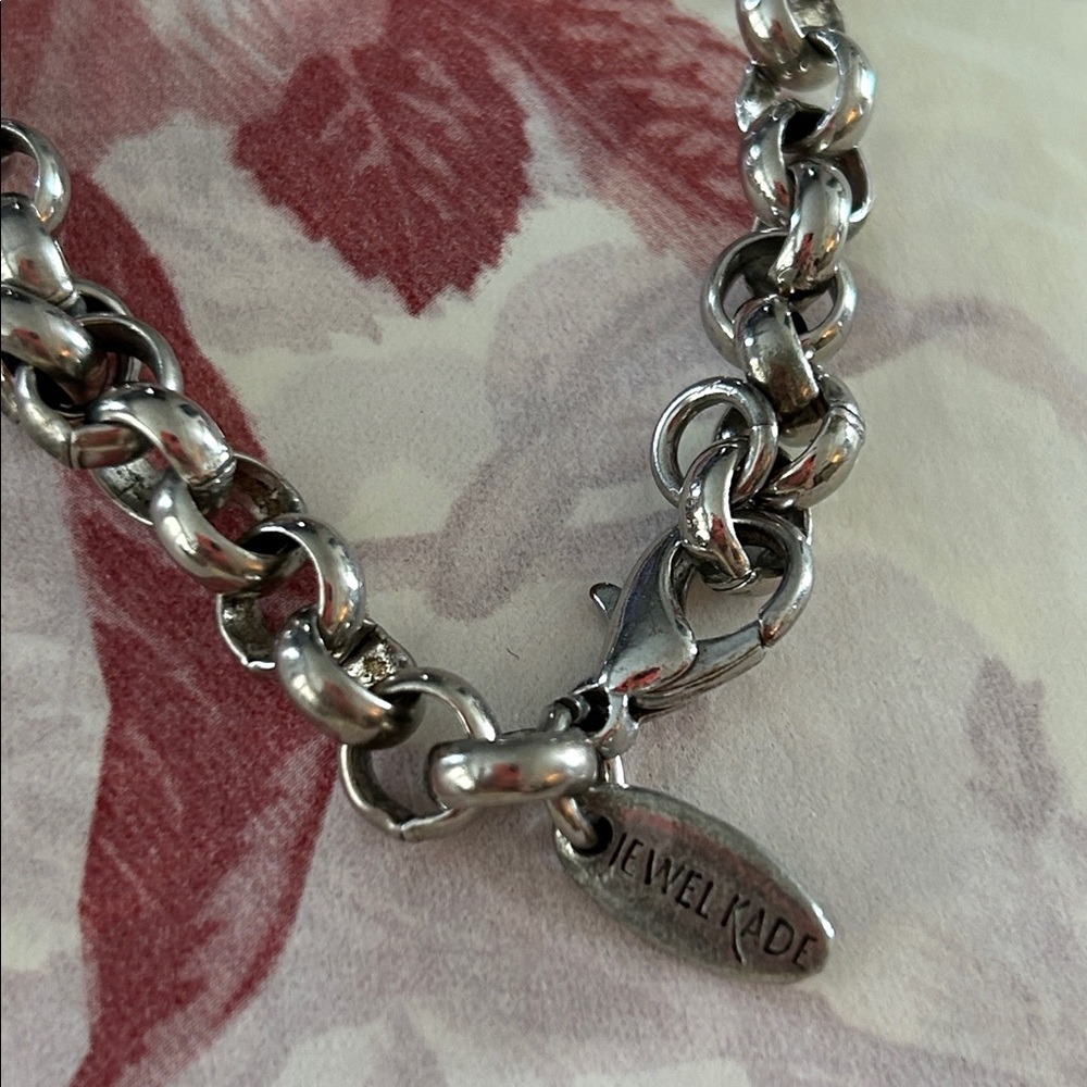 “Jewel Kade” necklace with two sided charm, chain is 12 inches long/
16 in. - Picture 3 of 5